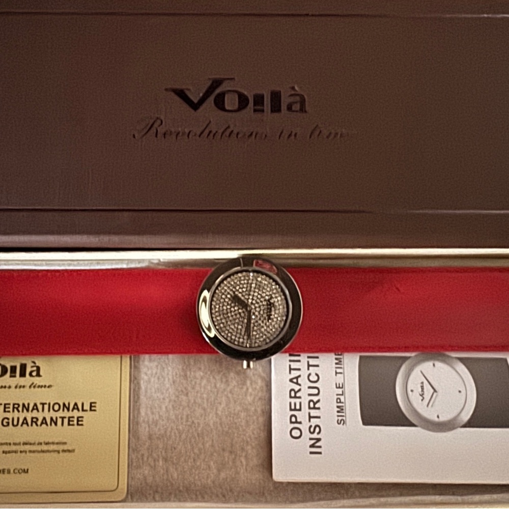 Voila Red OP-LA Pave Watch
